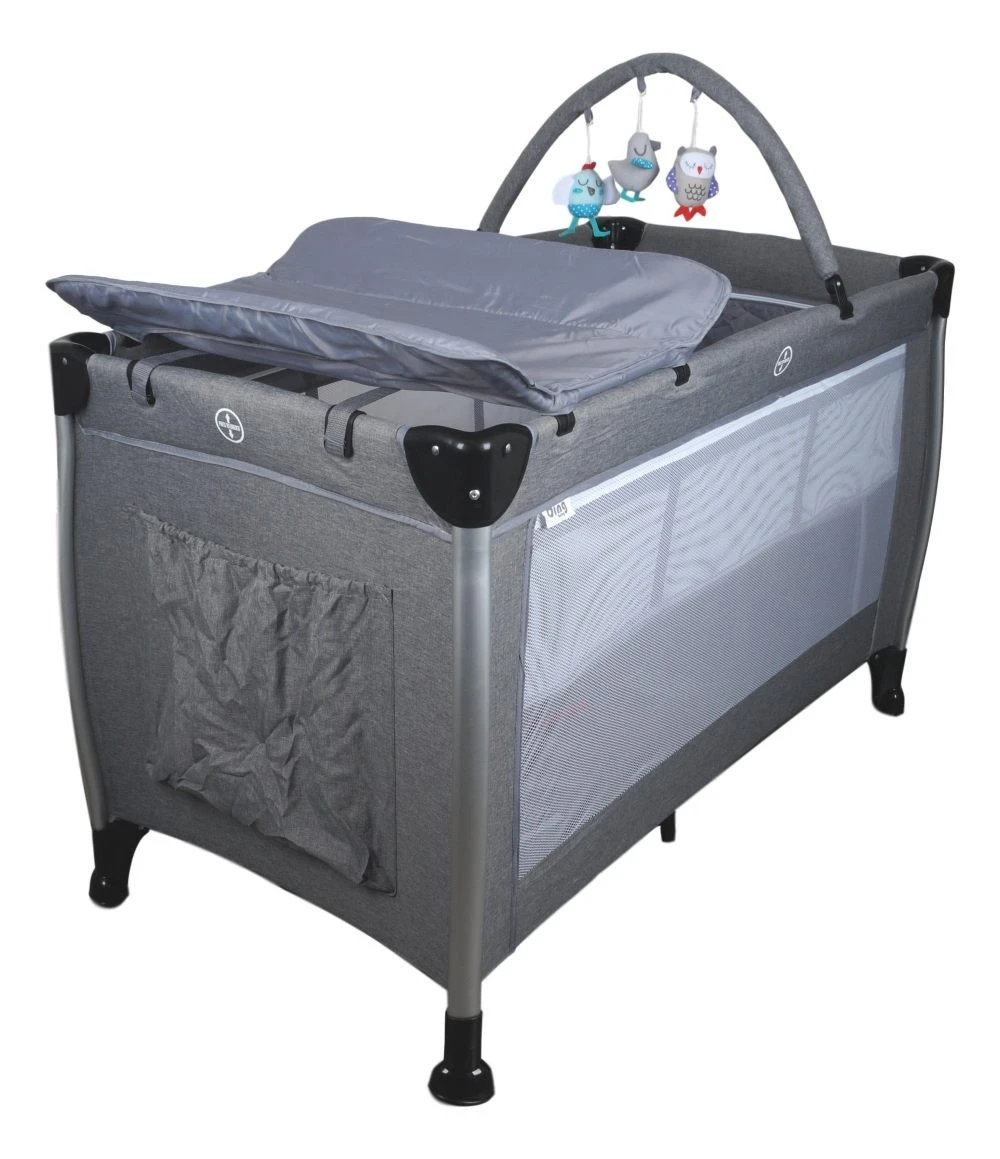 Ding Estilo Melee Grey Ledikant En Reisbedje 2 Ding Estilo Melee Grey Ledikant En Reisbedje - Afbeelding 2