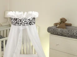 MamaLoes Panter Grijs Deluxe Wit Baby Wiegje 80749 9 MamaLoes Panter Grijs Deluxe Wit Baby Wiegje 80749 -Dolu Verkoopwinkel mamaloes panter grijs deluxe wit baby wiegje 80749 2