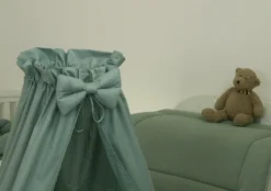 MamaLoes Pure Stonegreen Deluxe Wit Baby Wiegje 80635 -Dolu Verkoopwinkel mamaloes pure stonegreen deluxe wit baby wiegje 80635