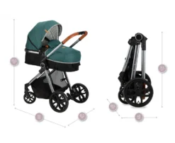 Momi Limuru Green 2-in-1 Combi Kinderwagen WOSP00028 -Dolu Verkoopwinkel momi limuru green 2 in 1 combi kinderwagen wosp00028 15