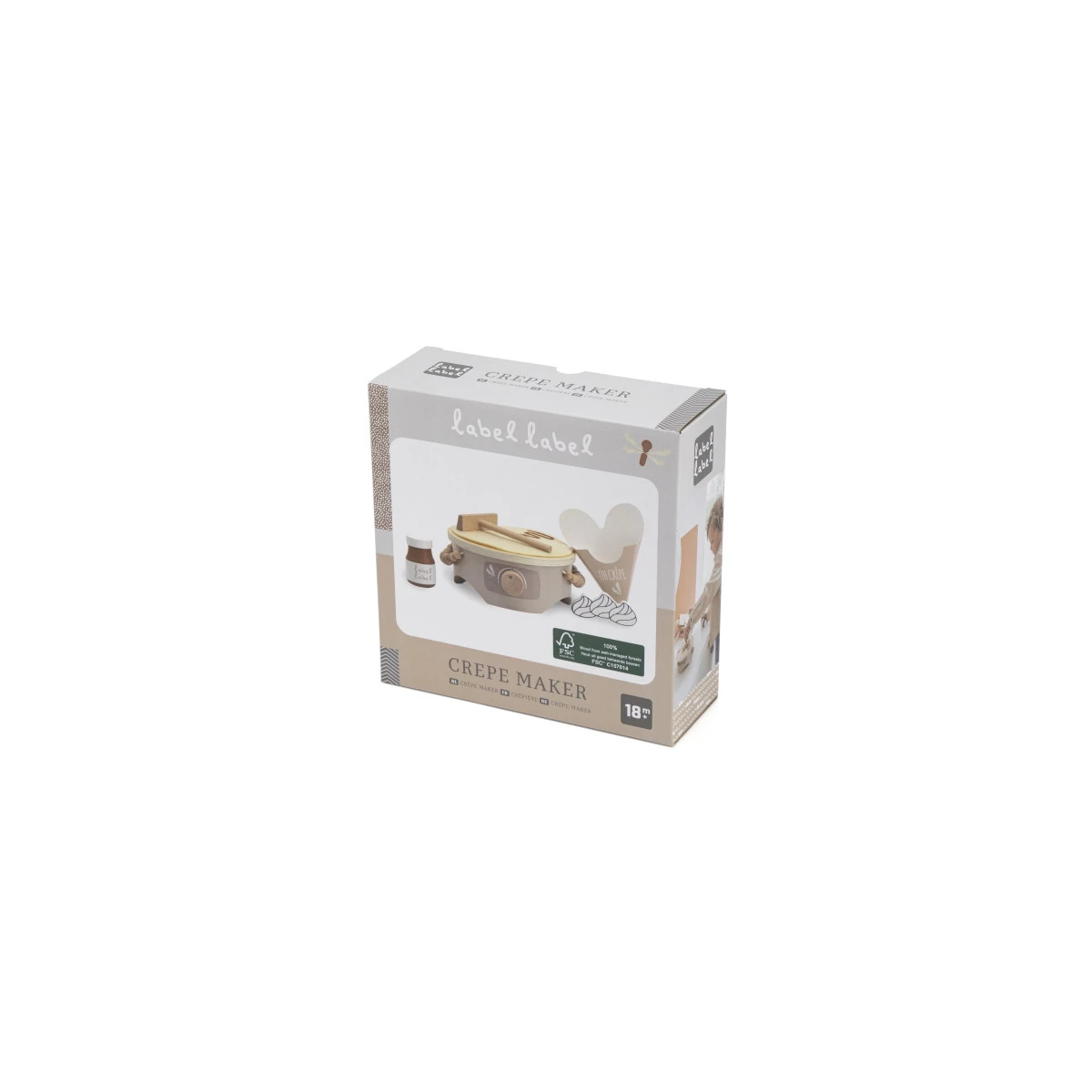 Label Label Nougat Houten Crepe Maker LLWT-34734 5 Label Label Nougat Houten Crepe Maker LLWT-34734 - Afbeelding 5