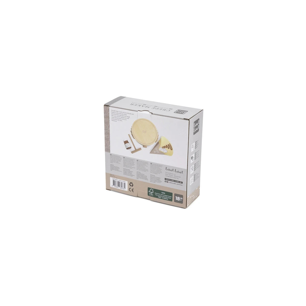 Label Label Nougat Houten Crepe Maker LLWT-34734 6 Label Label Nougat Houten Crepe Maker LLWT-34734 - Afbeelding 6