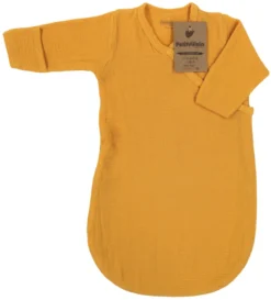 Petit Villain Hydrofiel Okergeel 60cm Slaapzak Met Mouwen