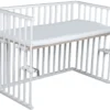 Amal II Piccolo Wit Babywieg Aan Bed Incl. Matras