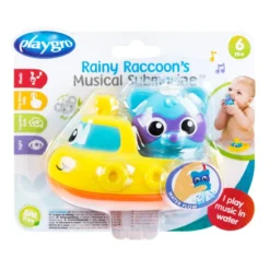 Playgro Rainy Raccoon Submarine Muzikaal Badspeeltje P4087629 -Dolu Verkoopwinkel playgro rainy raccoon submarine muzikaal badspeeltje p4087629 013