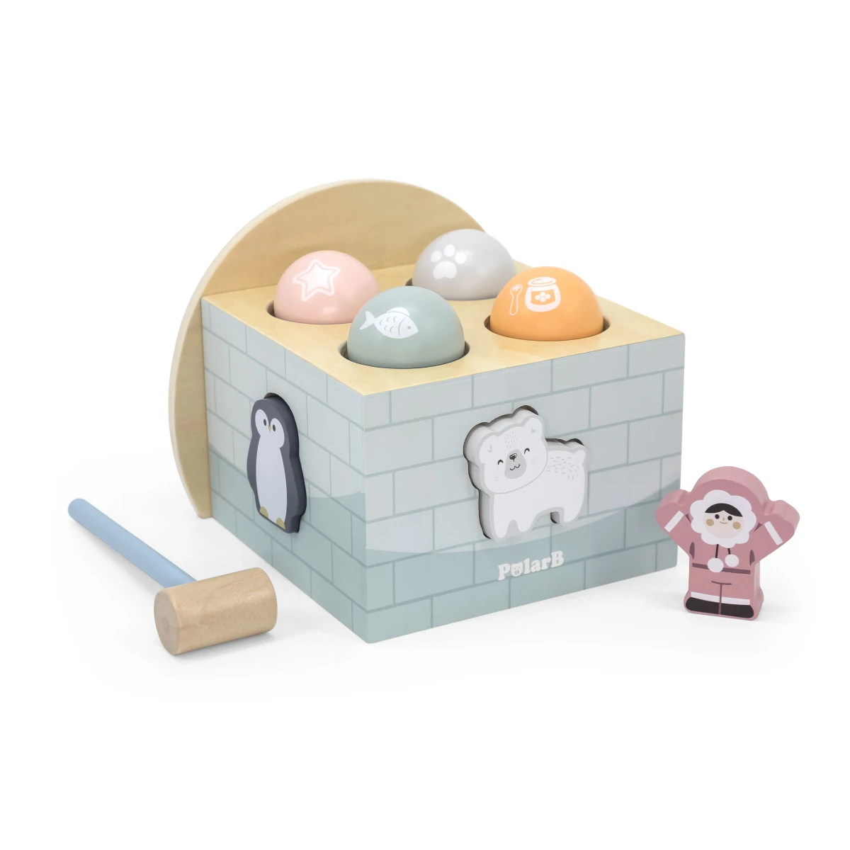 PolarB Houten Iglo Hamerspel 44097 2 PolarB Houten Iglo Hamerspel 44097 - Afbeelding 2