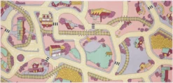 Rebel Roads Railroads Pink Sand 95x200 Cm Speelmat RPLYWGB63095200T01