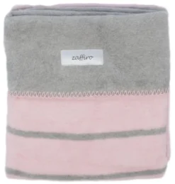 Zaffiro Grijs & Lichtroze Gestreept 75 X 100 Cm Wiegdeken 15120 -Dolu Verkoopwinkel rozegrijzestrependeken 4