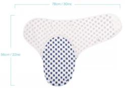 Sevibaby Blue Flower Jersey Inbakerdoek 118-170 -Dolu Verkoopwinkel sevibaby blue flower jersey inbakerdoek 118 170 4