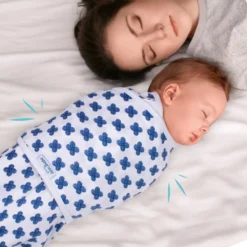 Sevibaby Blue Flower Jersey Inbakerdoek 118-170 -Dolu Verkoopwinkel sevibaby blue flower jersey inbakerdoek 118 170 6