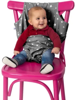 Sevibaby Grijs Textiel Travel Chair 152-13 -Dolu Verkoopwinkel sevibaby grijstextiel stoelverhoger 152 13 1