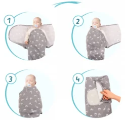 Sevibaby Swan Jersey Inbakerdoek 118-70 -Dolu Verkoopwinkel sevibaby swan jersey inbakerdoek 118 70 6