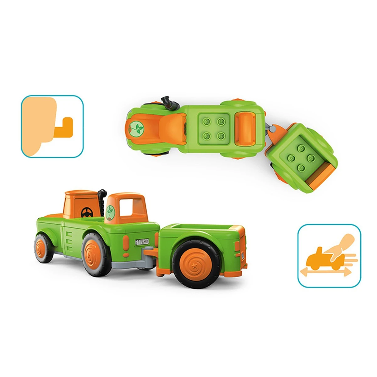 Toddys Frank Farmy Educatieve Modulaire Speelgoedauto Met Pop TO-0127 4 Toddys Frank Farmy Educatieve Modulaire Speelgoedauto Met Pop TO-0127 - Afbeelding 4