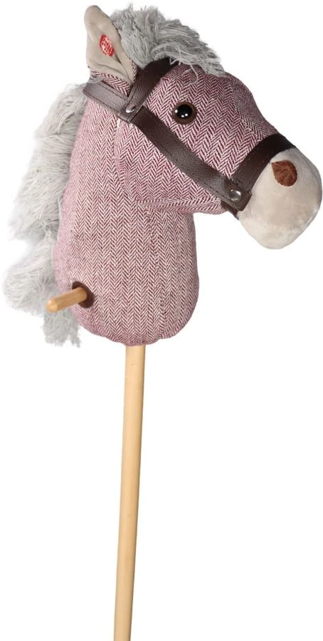 Tryco Milo Roze Stokpaard Met Geluid TR-120113 2 Tryco Milo Roze Stokpaard Met Geluid TR-120113 - Afbeelding 2