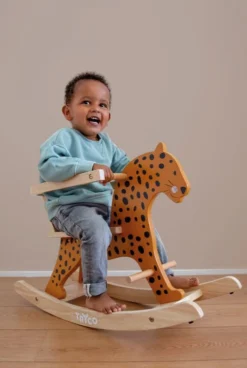 Tryco Luipaard Houten Hobbeldier TR-353009 -Dolu Verkoopwinkel tr 353009 tryco wooden rocking animal leopard 03