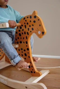Tryco Luipaard Houten Hobbeldier TR-353009 -Dolu Verkoopwinkel tr 353009 tryco wooden rocking animal leopard 04
