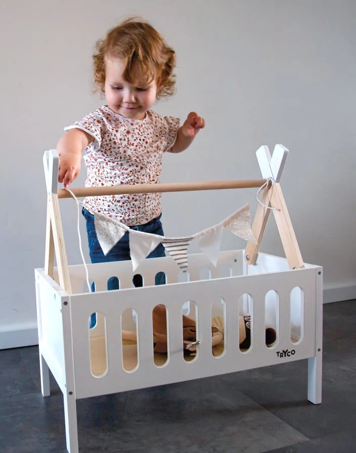 Tryco Tipi Houten Poppenbed TR-353013 2 Tryco Tipi Houten Poppenbed TR-353013 - Afbeelding 2