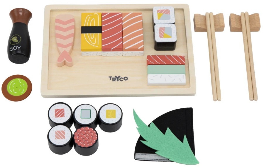 Tryco Houten Sushi Set TR-353012 2 Tryco Houten Sushi Set TR-353012 - Afbeelding 2