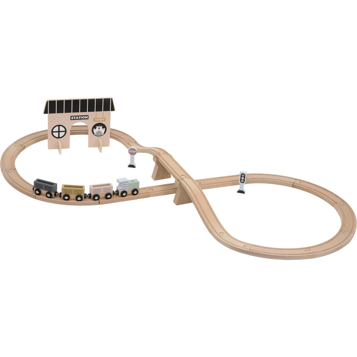 Tryco Houten Treinbaanset - Basis TR-353076 2 Tryco Houten Treinbaanset - Basis TR-353076 - Afbeelding 2