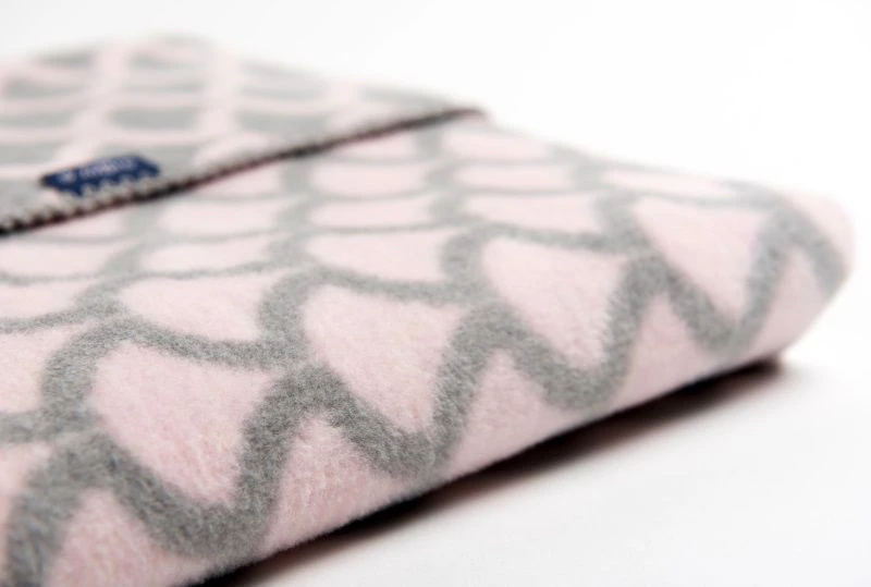 Zaffiro Grijs & Lichtroze Halve Cirkels 75 X 100 Cm Wiegdeken 40726 2 Zaffiro Grijs & Lichtroze Halve Cirkels 75 X 100 Cm Wiegdeken 40726 - Afbeelding 2