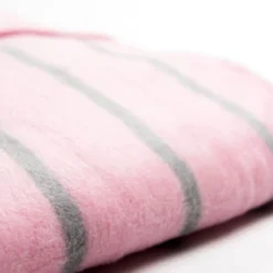 Zaffiro Grijs & Roze Gestreept 100 X 150 Cm Ledikantdeken 15403 -Dolu Verkoopwinkel zaffiro roze grijs gestreept 100 x 150 cm ledikantdeken 3