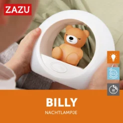 Zazu Billy Beer Bruin Nachtlampje ZA-BILLY-02 -Dolu Verkoopwinkel zazu billy beer bruin nachtlampje za billy 02 3