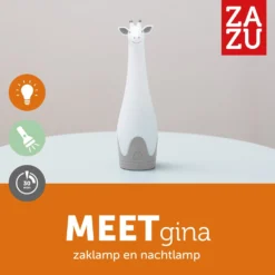 Zazu Gina Giraffe Grijs Zaklamp En Nachtlampje ZA-GINA-01 -Dolu Verkoopwinkel zazu gina giraffe grijs zaklamp en nachtlampje za gina 01 4
