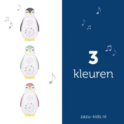 Zazu Zoe De Pinguin Blauw 3 In 1 Muziekdoosje ZA-ZOE-02 -Dolu Verkoopwinkel zoe nl all 2 colours lr 2